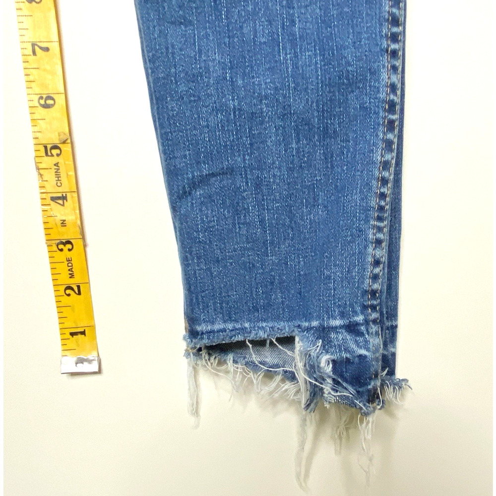 Madewell Jeans Size 26 Blue 10" High-Rise Skinny Crop Drop Step-Hem Edition - Picture 15 of 15
